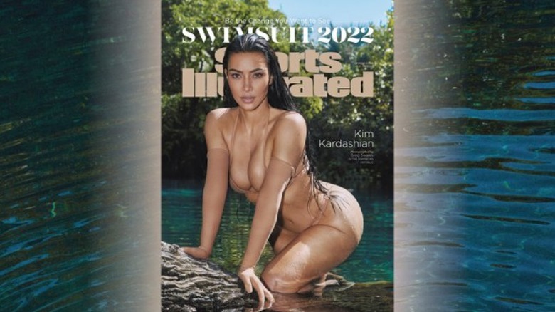 Kim Kardashian on the SI Swimsuit edition cover