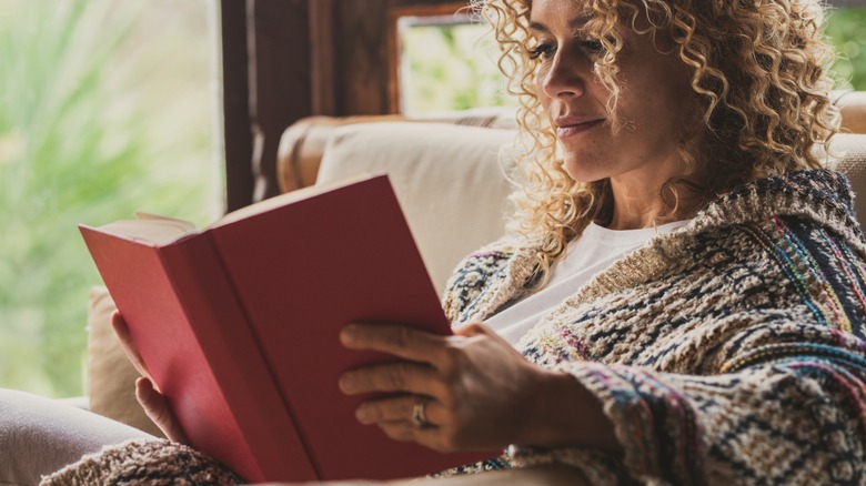 Woman spending time alone