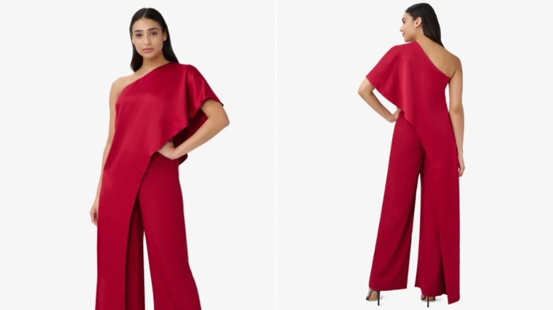 Adrianna Papell red jumpsuit