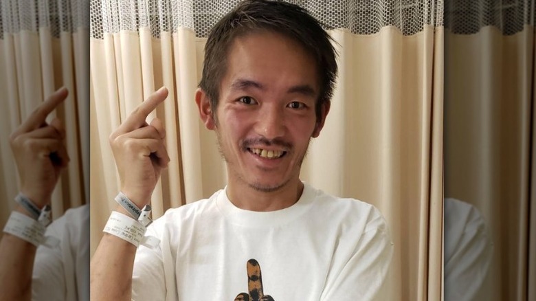 Kooan Kosuke smiling in hospital