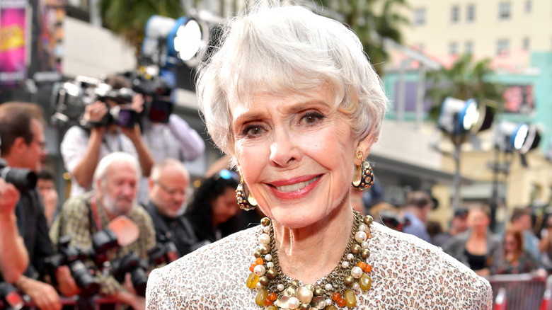 Barbara Rush smiling on red carpet