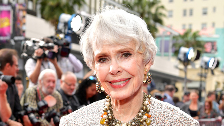 Barbara Rush smiling on red carpet