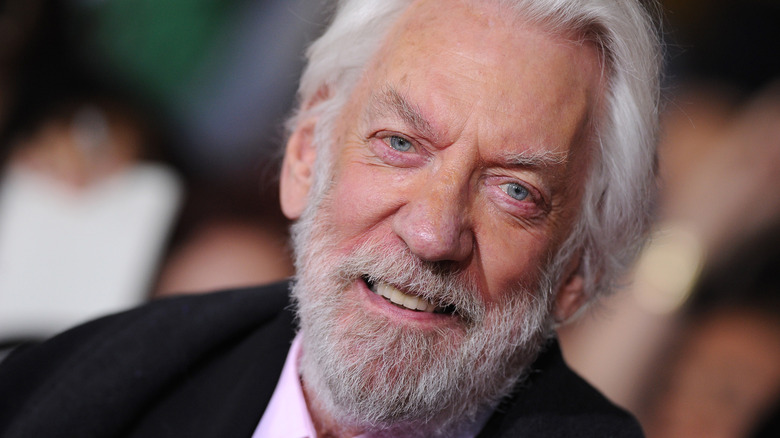 Donald Sutherland smiling