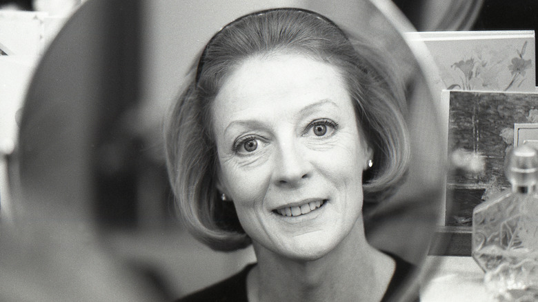 Maggie Smith smiling