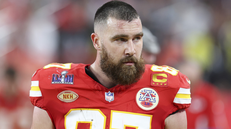 Travis Kelce at a game