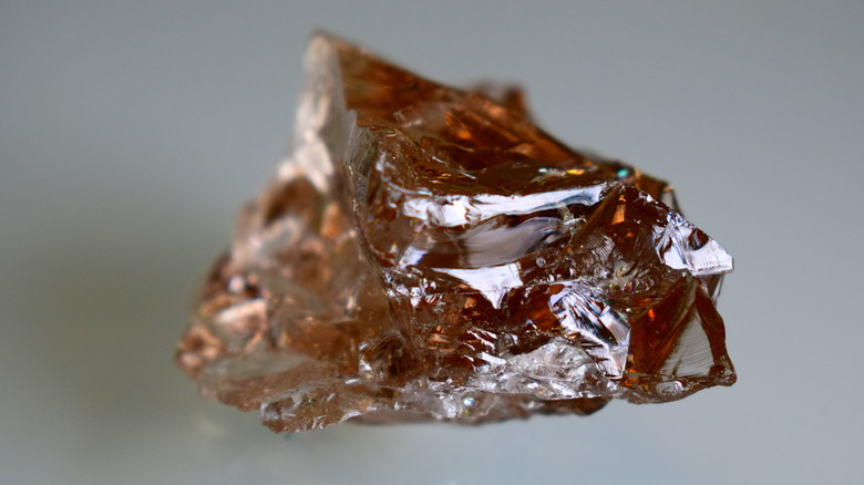 a chunk of smoky quartz