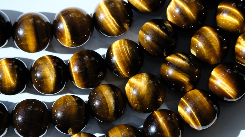 Tiger's Eye stones. 