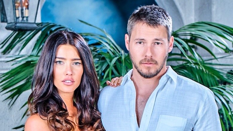 Jacqueline MacInnes Wood and Scott Clifton as Steffy Forrester and Liam Spencer