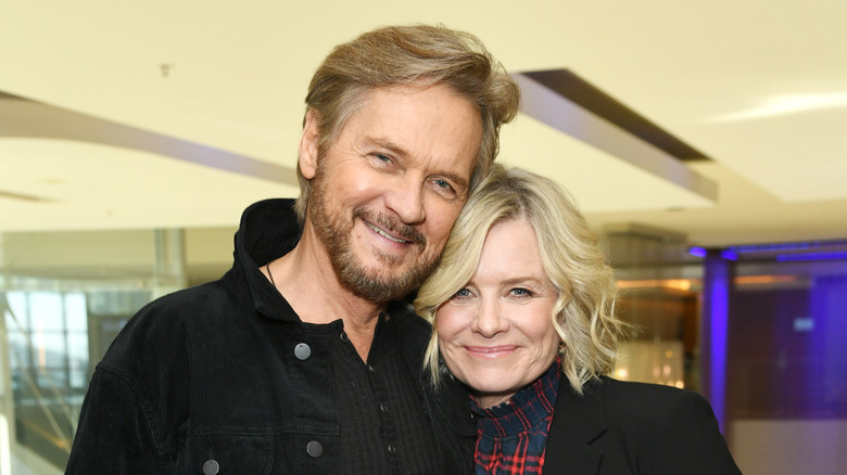 Stephen Johnson and Mary Beth Evans smiling.