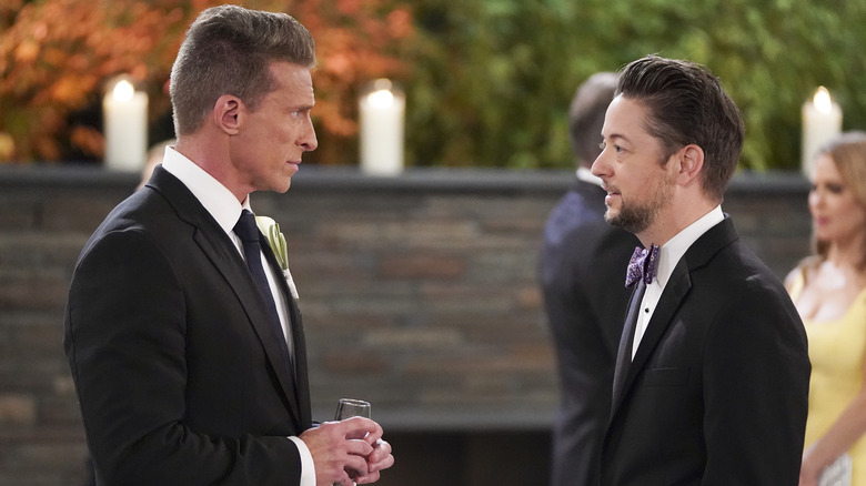 General Hospital's Jason talking to Spinelli
