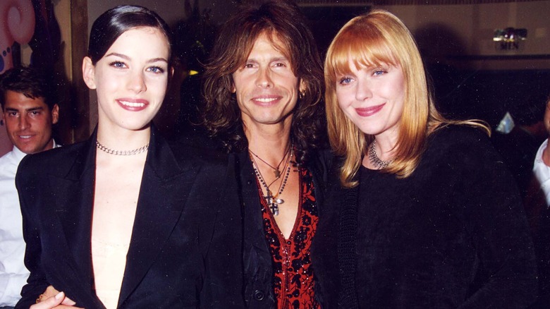 Liv Tyler with parents Steven Tyler and Bebe Buell