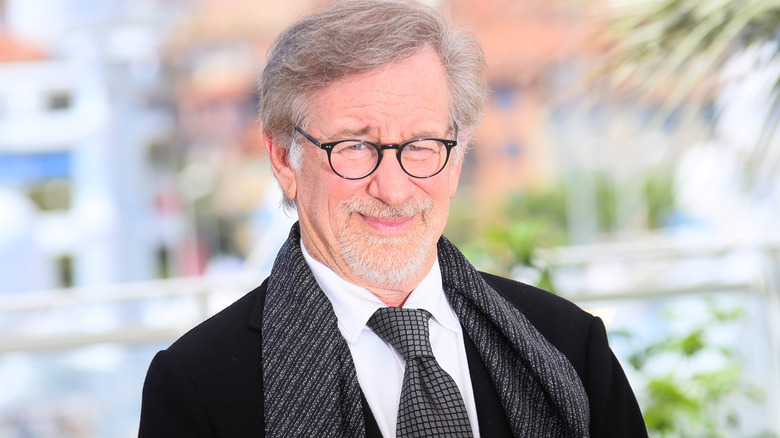 Steven Spielberg smirking