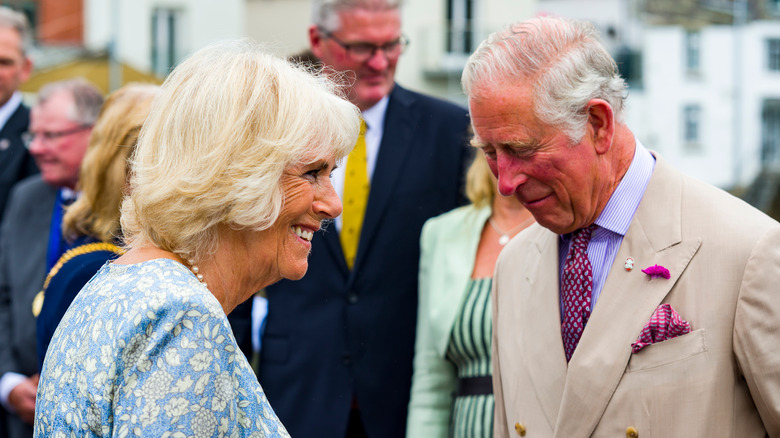 Camilla and Prince Charles laughing