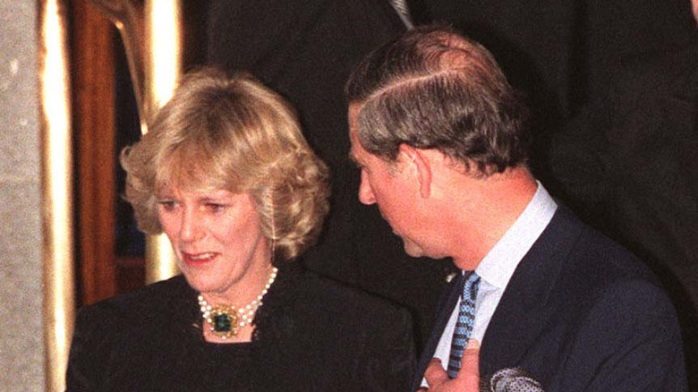 Charles and Camilla at an event 