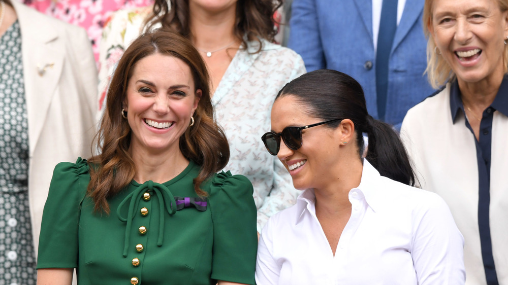 Kate Middleton and Meghan Markle laughing