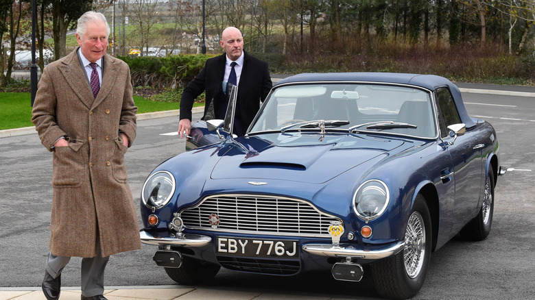 Prince Charles with his car 