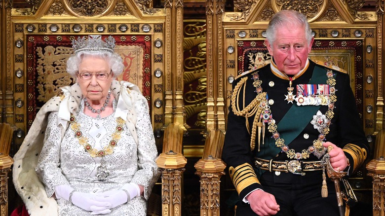 Queen Elizabeth and Prince Charles 