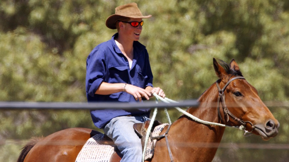 Prince Harry on horseback