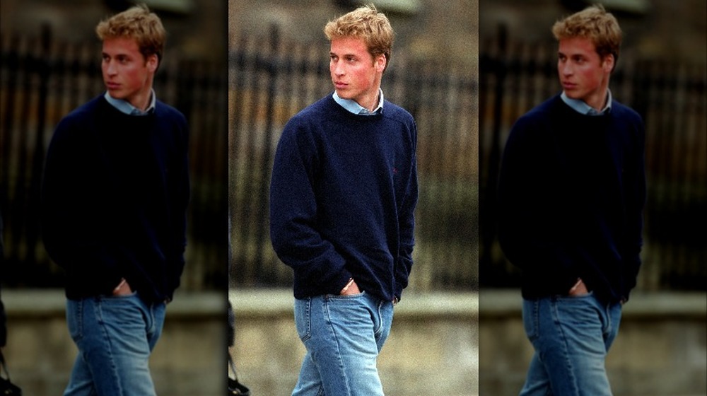 Prince William as a high school boy