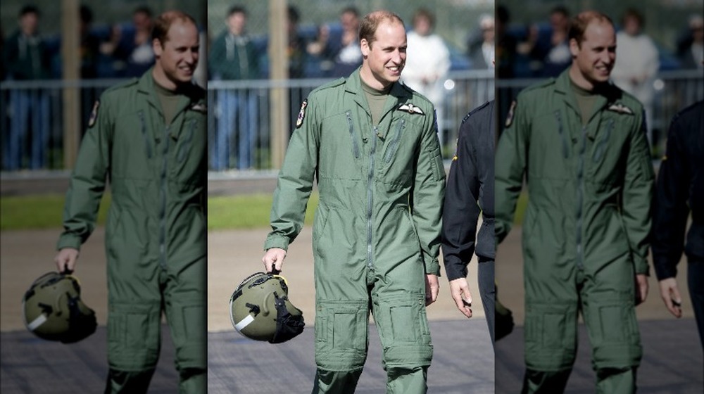 Prince William in air force attire