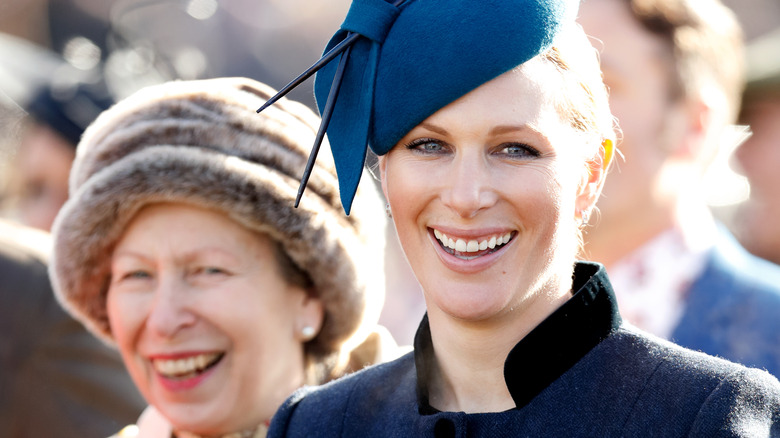 Princess Anne, Zara Phillips smiling