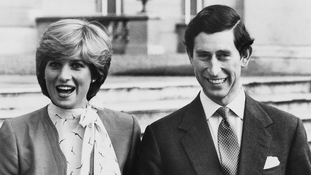 Princess Diana and Prince Charles smiling