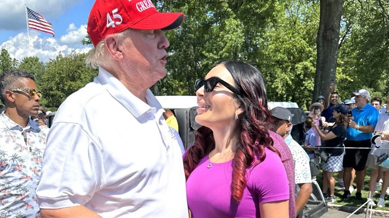 Donald Trump and Laura Loomer