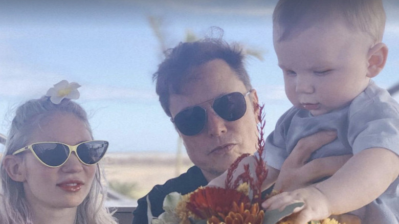 Grimes, Elon Musk, and Baby X