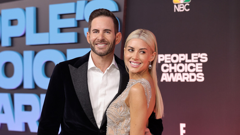 Tarek El Moussa and Heather Rae El Moussa posing together