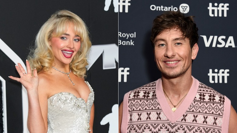 Sabrina Carpenter and Barry Keoghan red carpet