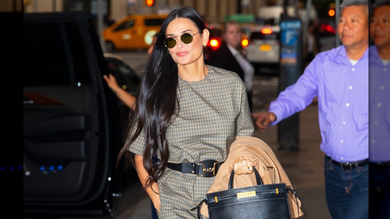 Demi Moore arriving at her book signing