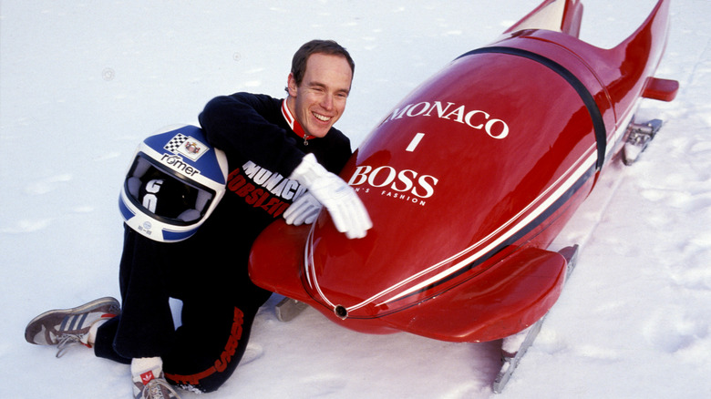 Prince Albert with bobsled