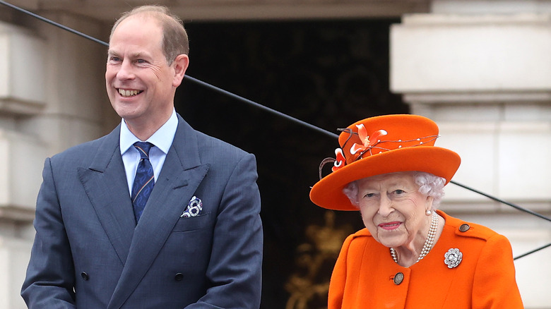 Prince Edward, Earl of Edinburgh and Queen Elizabeth II