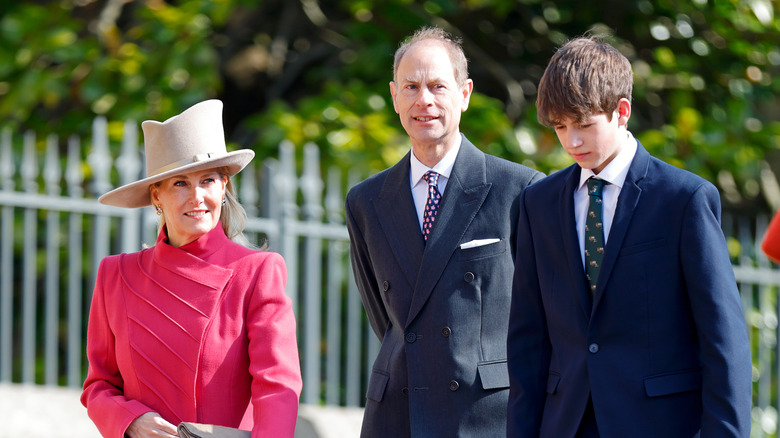 The Duke and Duchess of Edinburgh and son James