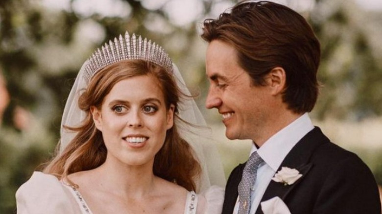 Beatrice, Edoardo at their wedding