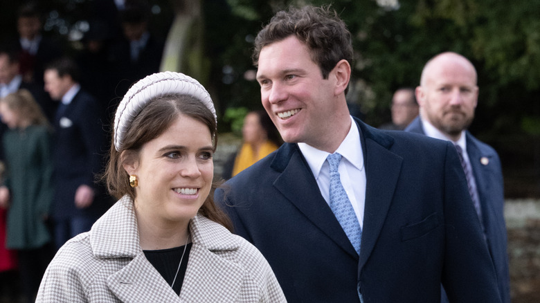 Princess Eugenie and Jack Brooksbank smiling