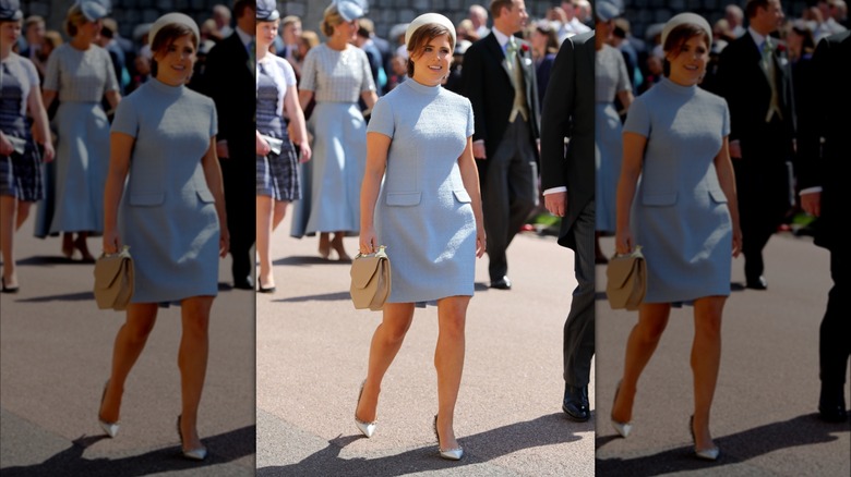 Princess Eugenie in blue dress