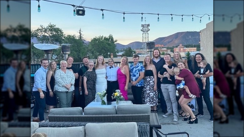 The Brown family at Gwendlyn's wedding