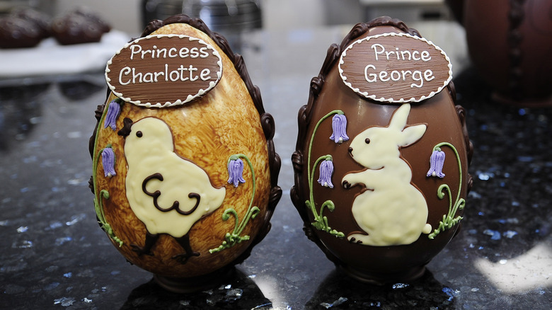 Easter Eggs addressed to Prince George and Princess Charlotte