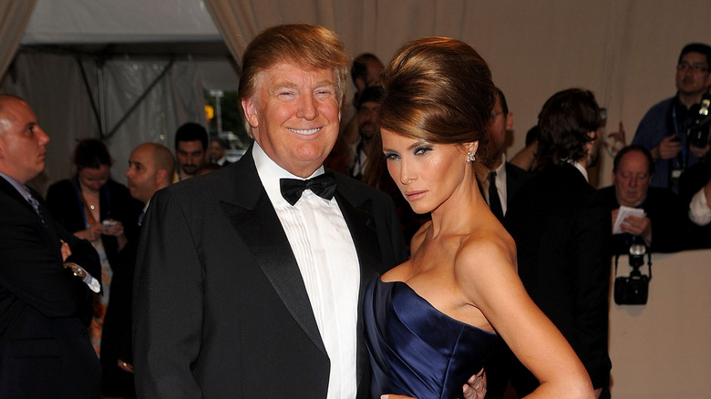 Donald and Melania Trump at the Met Gala