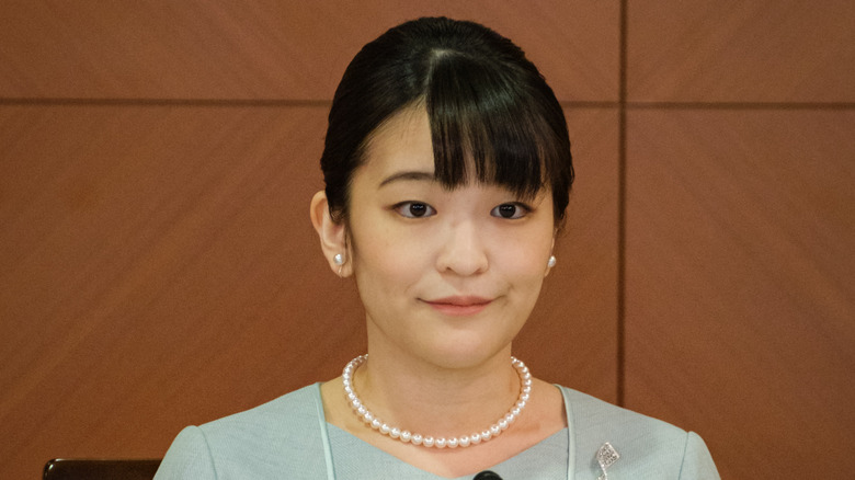 Princess Mako wearing pearls