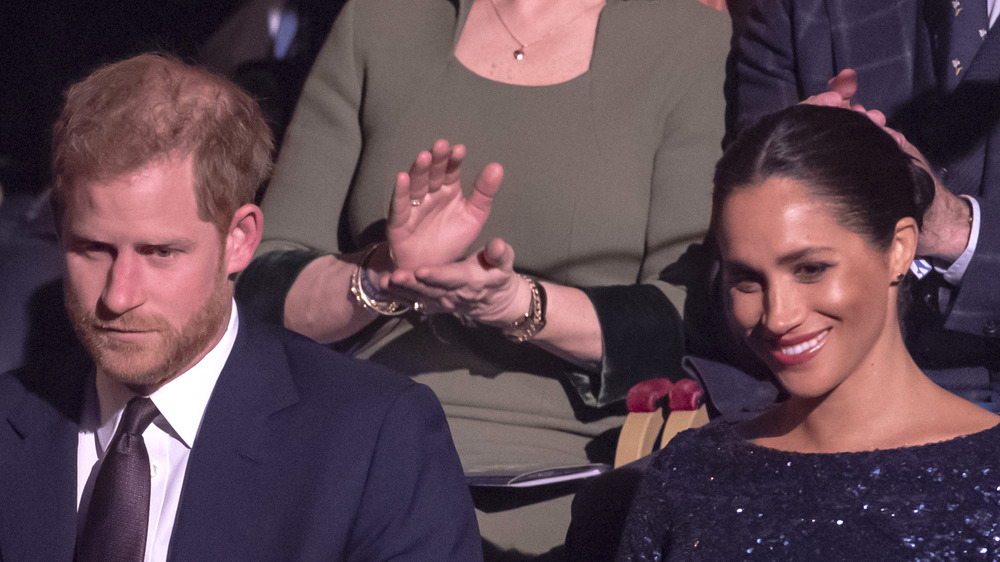 Harry and Meghan in crowd