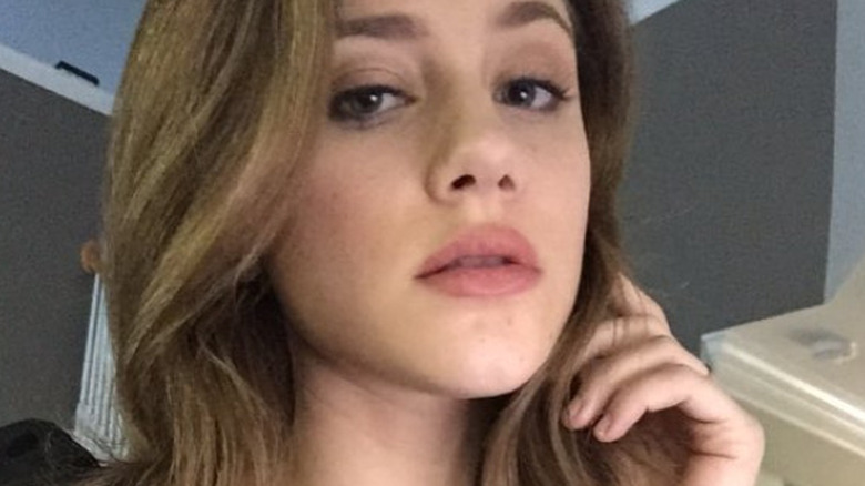 Lili Reinhart taking a selfie