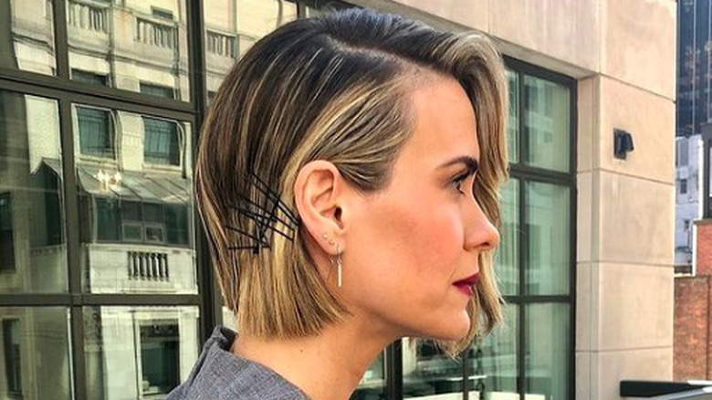 sara paulson wavy bob sleek