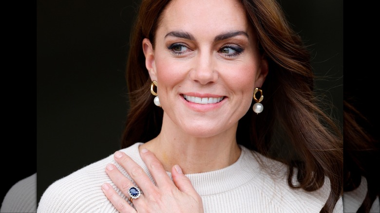 Kate Middleton smiling in close-up