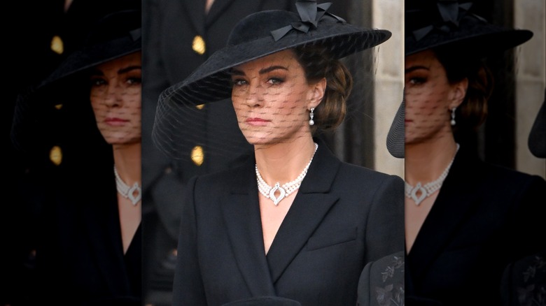 Princess Catherine at Queen Elizabeth's funeral