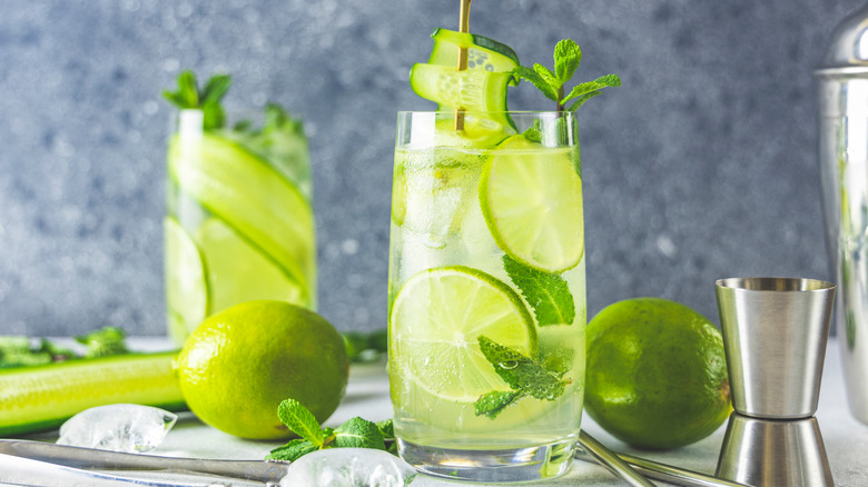 cucumber and mint water