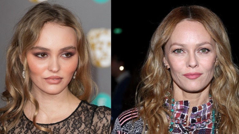 Lily-Rose Depp, 2020; Vanessa Paradis, 2023