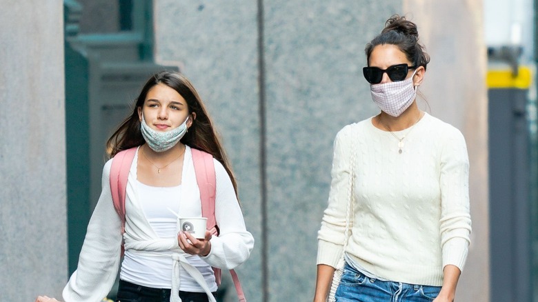 Suri Cruise and Katie Holmes