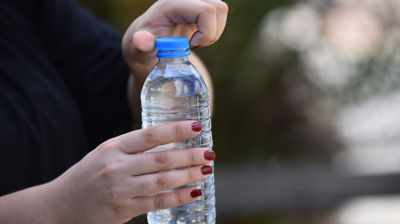 plastic water bottle